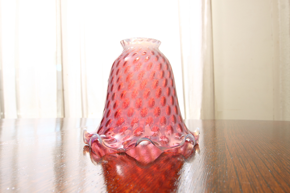 オールドフェントンFenton ピンクコインドット/ オパールセント ランプ