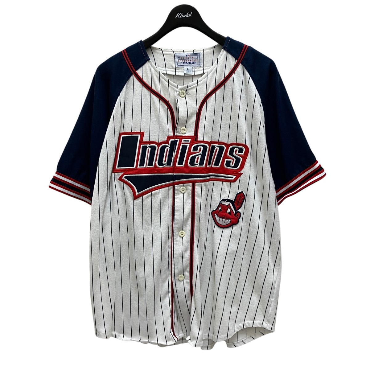 STARTER(スターター) 90s vintageベースボールシャツ ネイビー サイズ