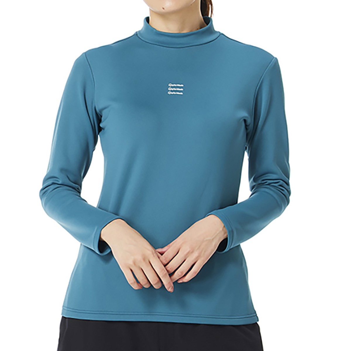 ストレッチ T-HEAT モックネック長袖シャツ レディス(長袖シャツ