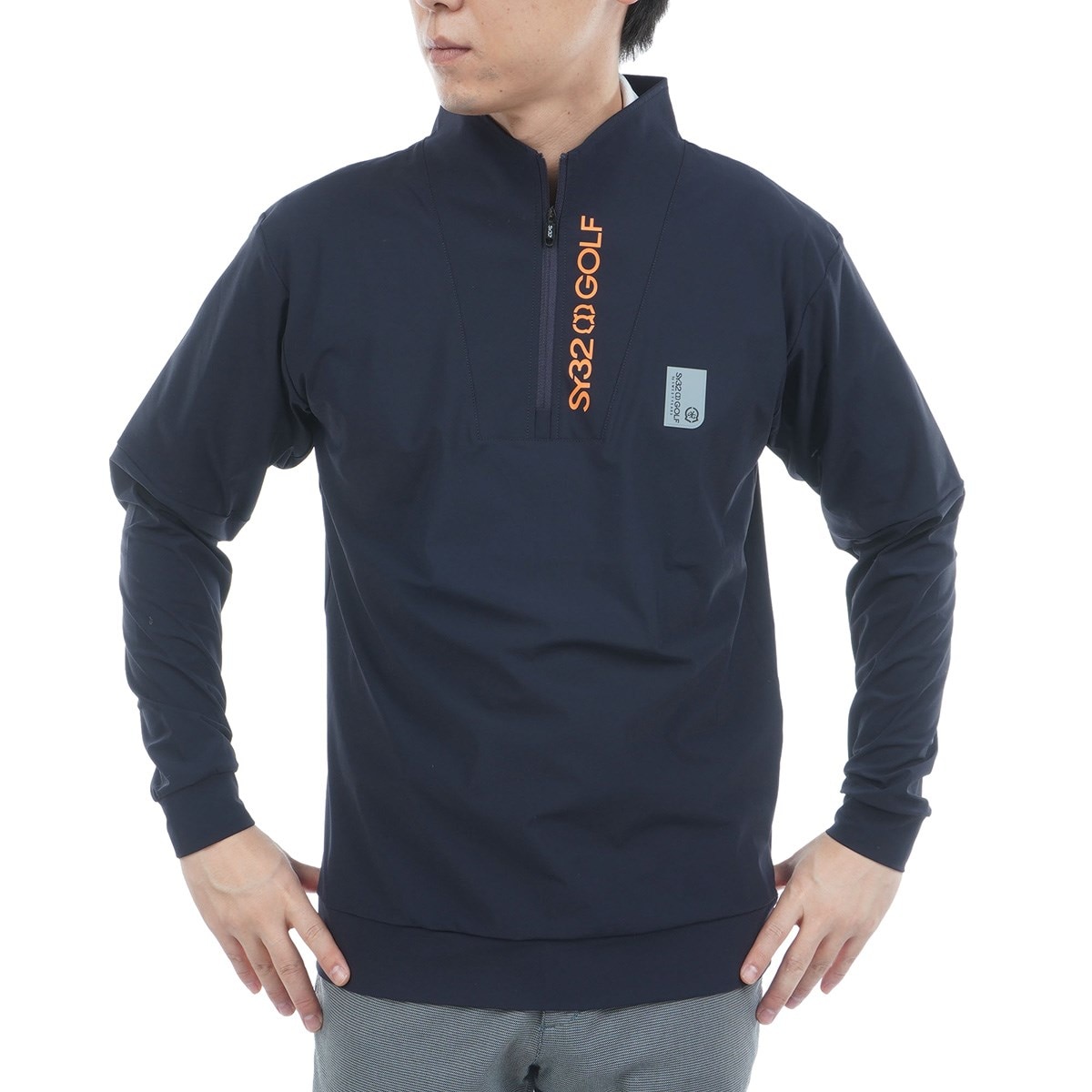 ストレッチ ライトクールタッチ プルジッププルオーバー(中間着