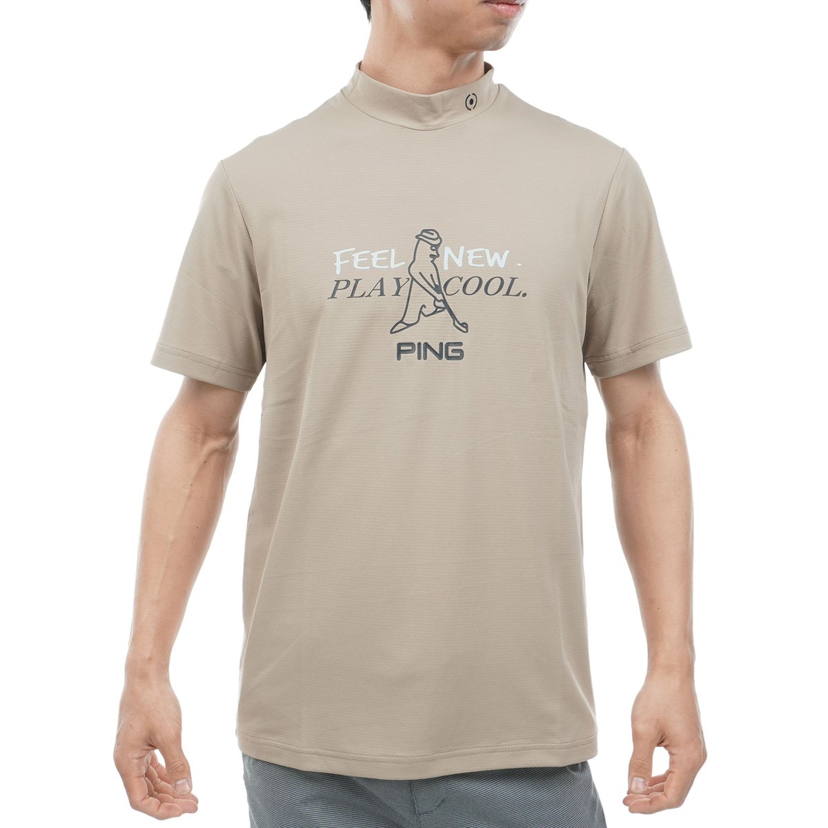 Mr.PING プリントハイネック半袖シャツ(半袖シャツ・ポロシャツ)|PING