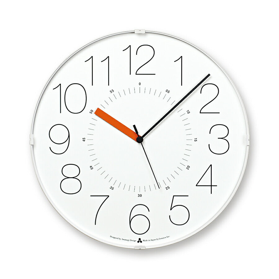 タカタレムノス 掛け時計 カーサ カラ クオーツ 電池式 ホワイト