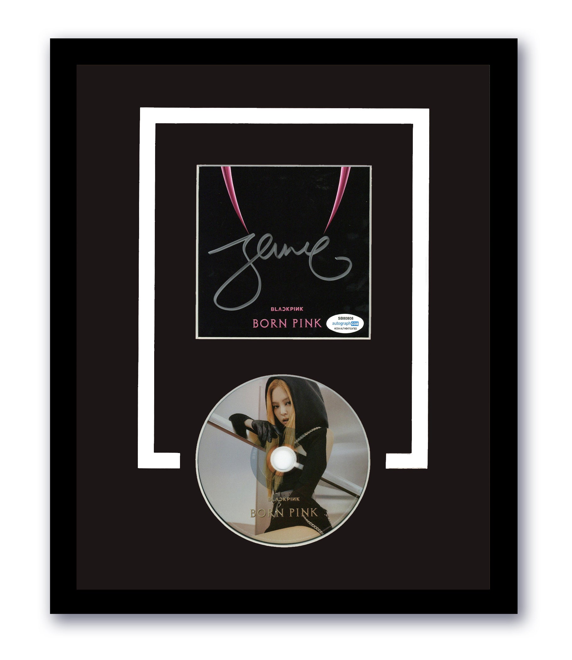Blackpink Jennie Signed CD 11x14 Framed Autographed ACOA – Zobie