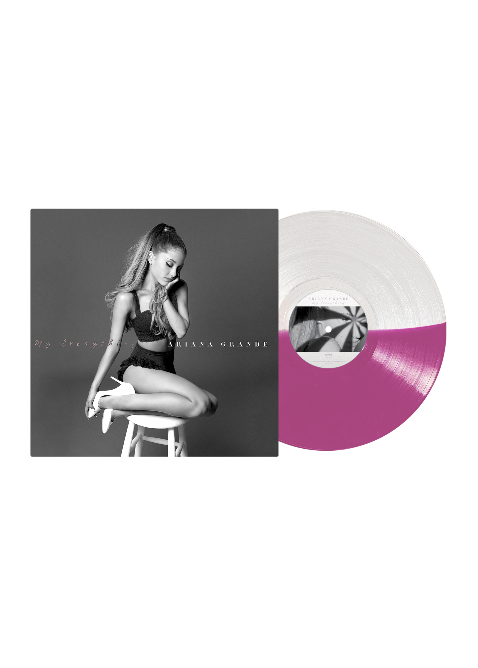 my everything lp (half clear/purple) - Ariana Grande Official Store