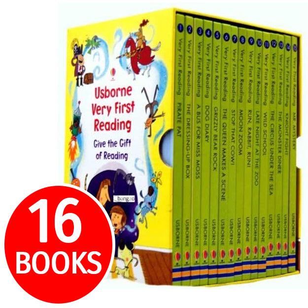 HB - Usborne Very First Reading Box Set of 15 Hardcover books + Parent