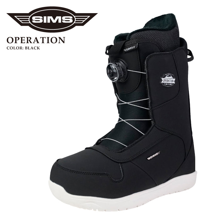 スノーボード ブーツ シムス SIMS OPERATION Black オペレーション