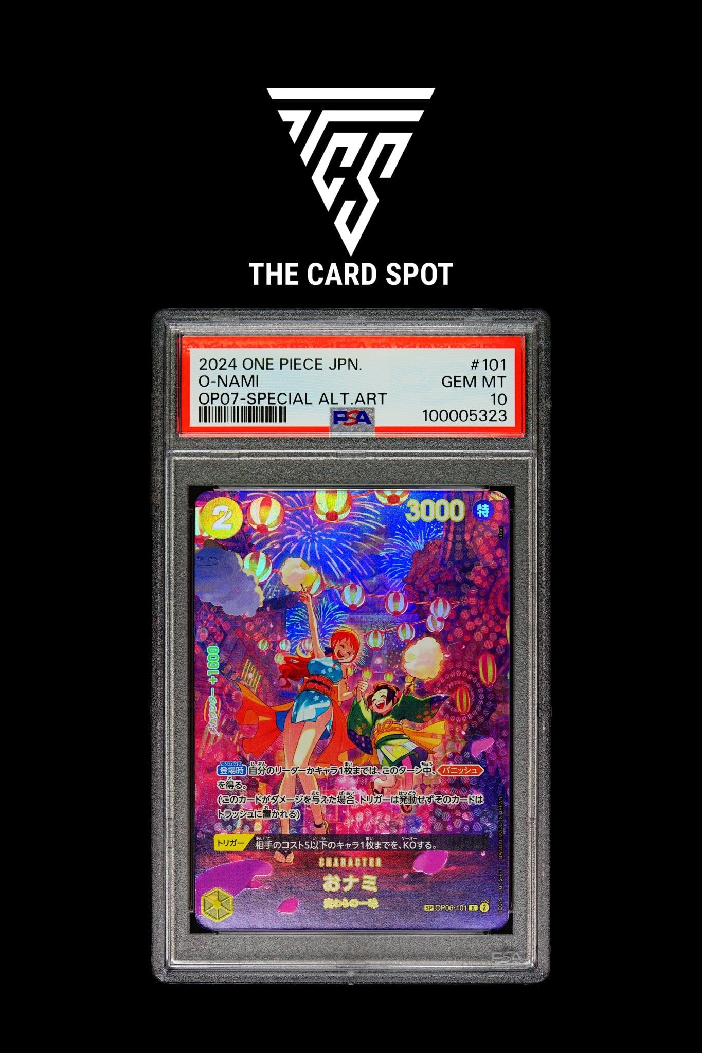 PSA 10 O-Nami R - One Piece TCG – THE CARD SPOT PTY LTD.