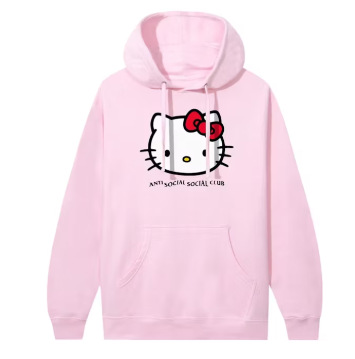 Anti Social Social Club x Hello Kitty Weird Hoodie Light Pink – Uphead