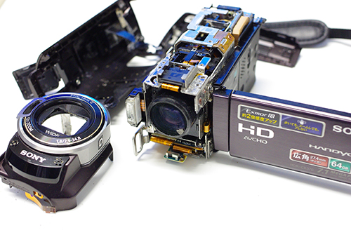 SONY Handycam HDR-CX370V 撮影中に海水に落下故障【ビデオカメラ
