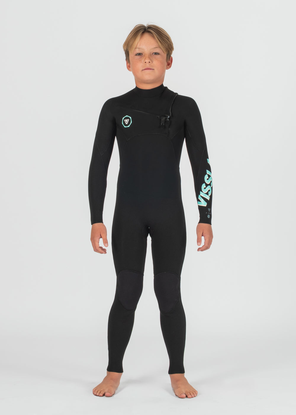 7 Seas Boys 4/3mm Chest Zip Wetsuit | Vissla Kids Cold Water