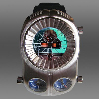 零士メーターウォッチ/シルバークリアーガラス [零 Goods universe