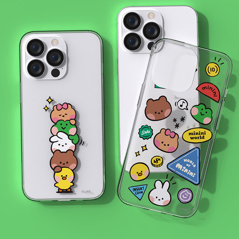 Line Friends minini Clear Case Cover – Armor King Case