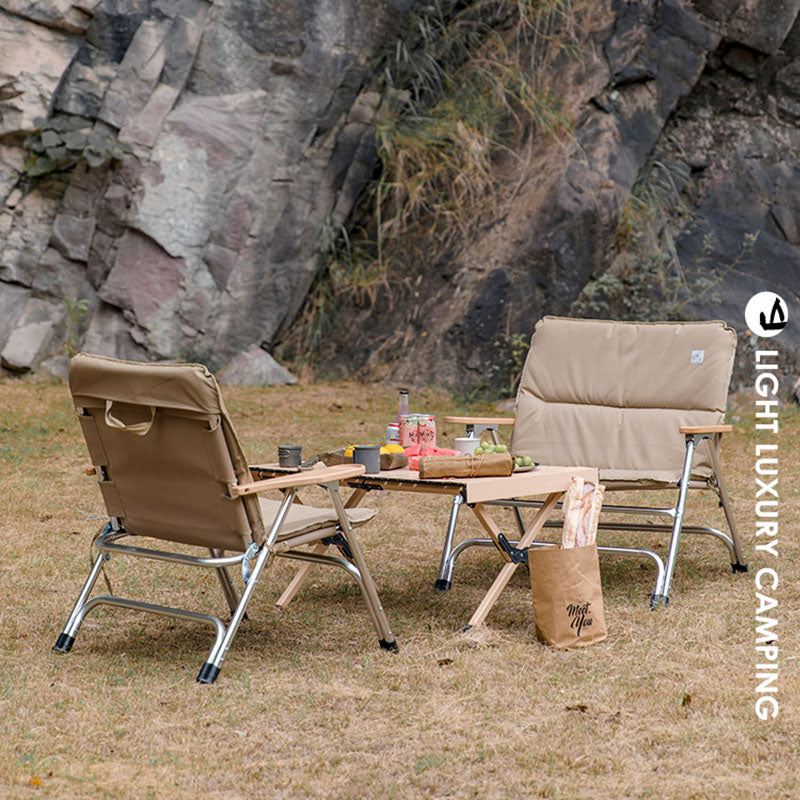 アウトドアチェア 折りたたみ式リクライニングキャンプチェア fh-mth-464