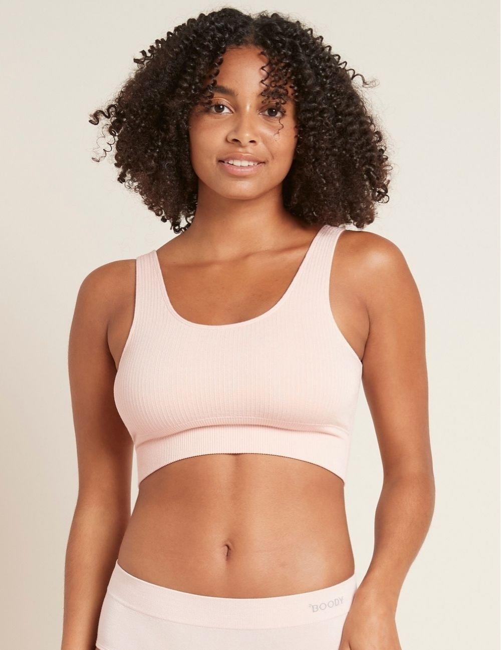 シームレス リブ ブラ