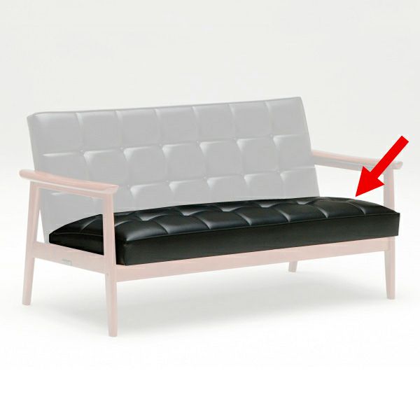 カリモク60 Kチェア2シーター座面シートスタンダードブラック – FELICE