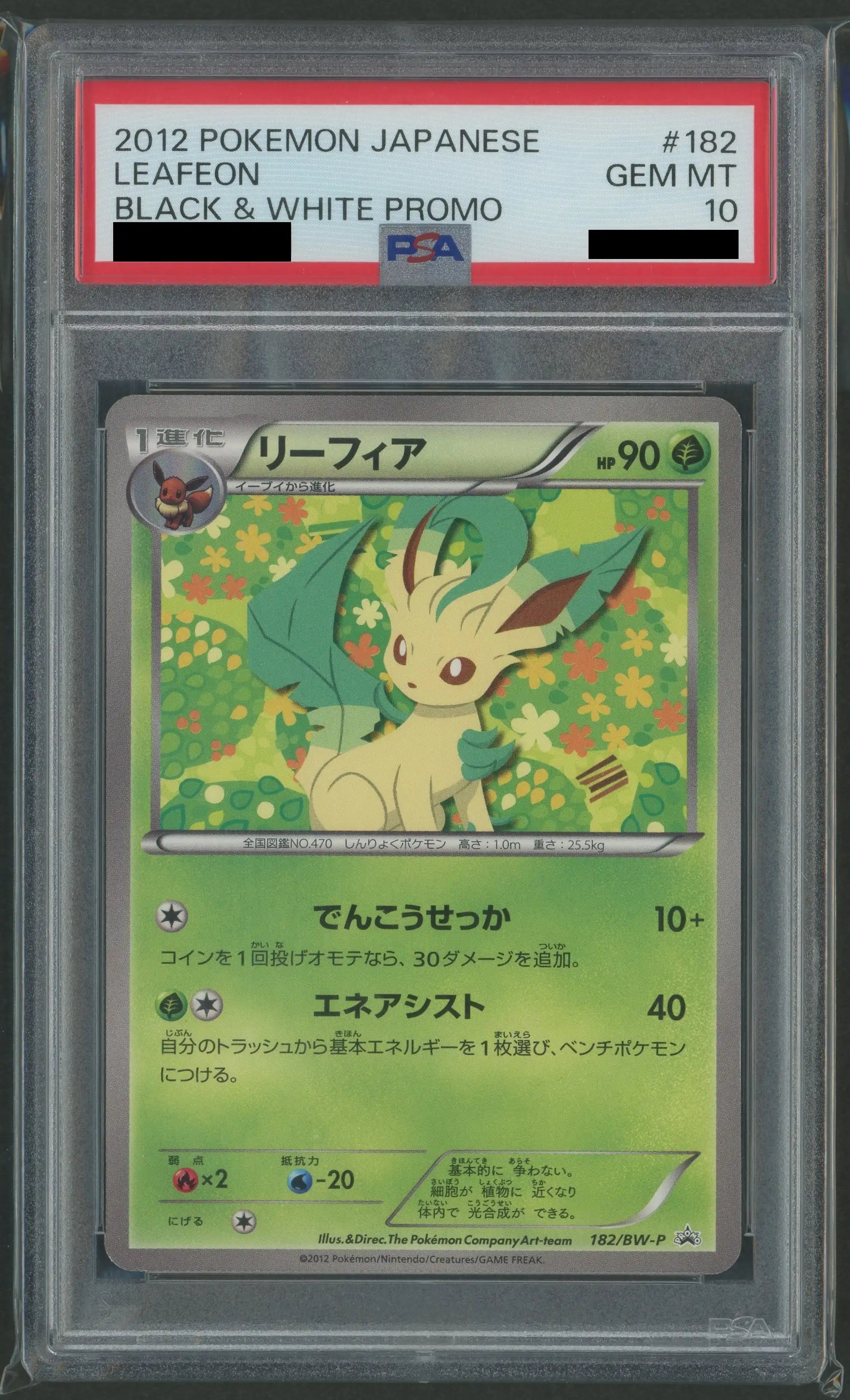 PSA10】リーフィア(PROMO){草}〈182/BW-P〉[BW-P] – 晴れる屋2