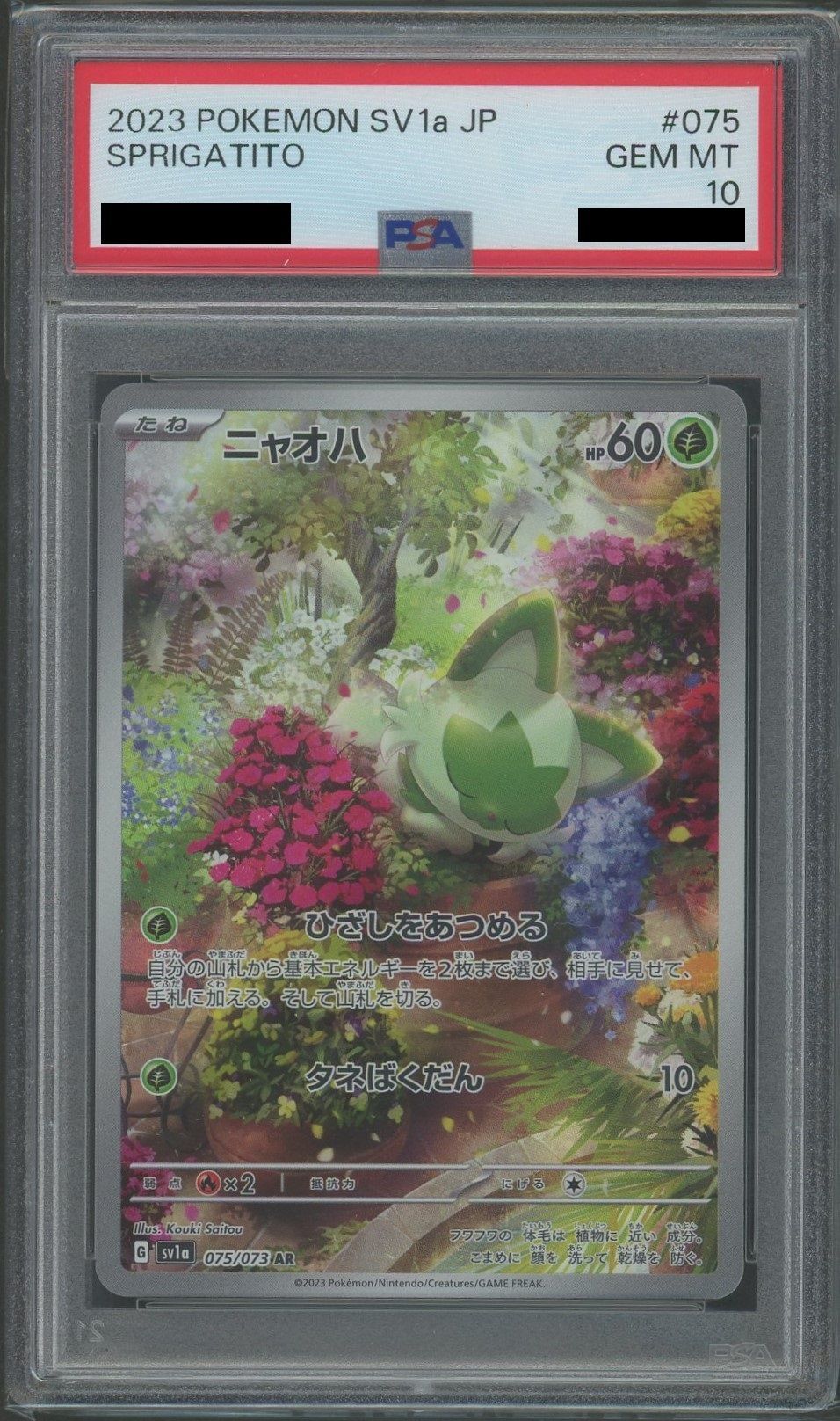 PSA10】ニャオハ(AR){草}〈075/073〉[SV1a] – 晴れる屋2