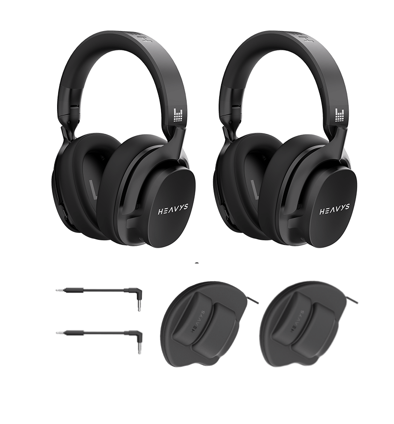 Heavys H1H ヘッドホン 2台セット〈ファミリーギフトパック〉