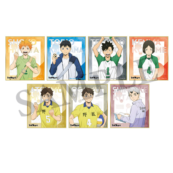 ハイキュー!! トレーディングミニ色紙 チューガク!! 全7種