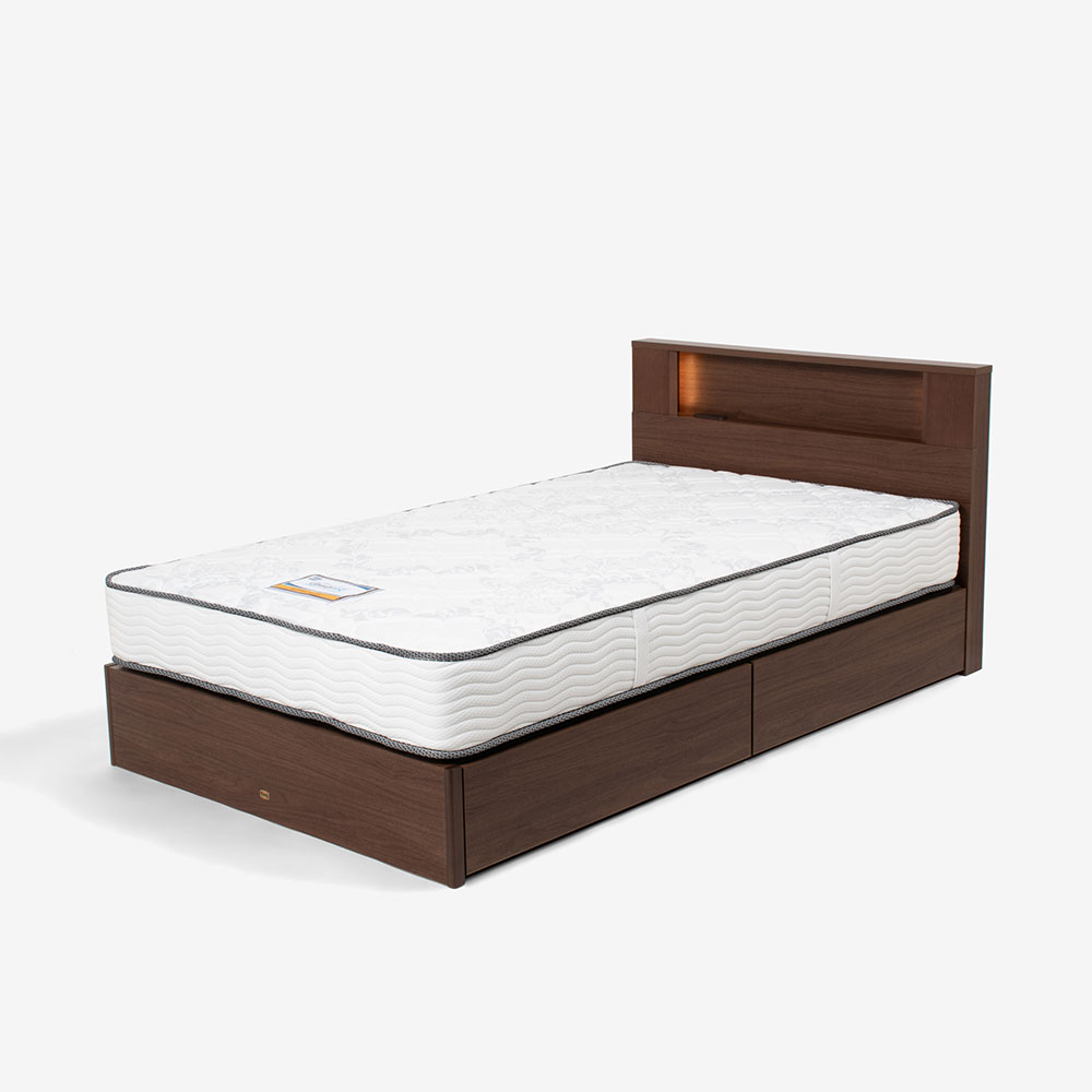 SIMMONS（シモンズ）ベッドフレーム「オラール スリムシェルフ」引出し