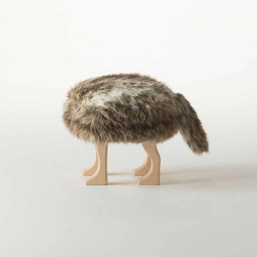 匠工芸 スツール「アニマルスツール」コヨーテブラウン 全2サイズ