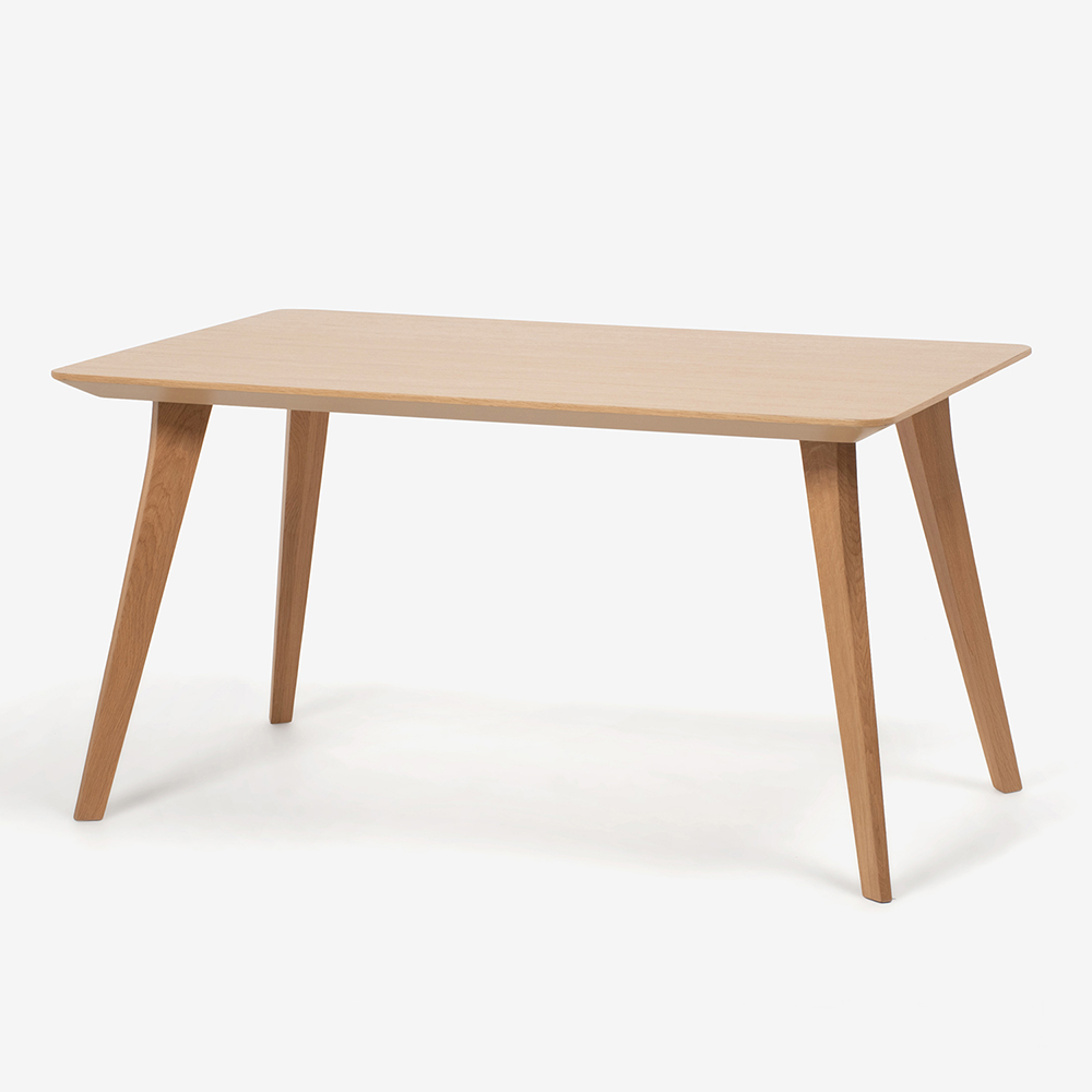 ダイニングテーブル「ジャスト」オーク材 角脚【セール対象品のため40