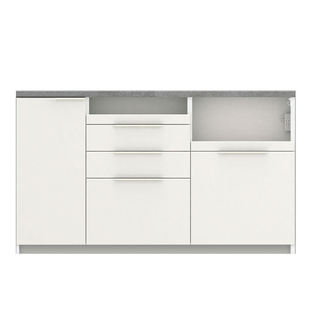 Pamouna（パモウナ）キッチンカウンター「IDA-S1600R下台」幅160cm