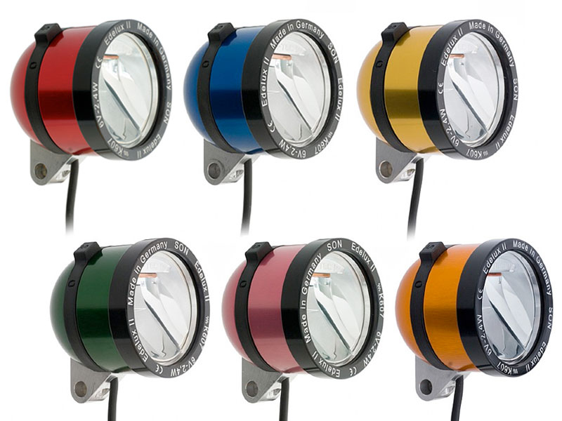 CYCLETECH-IKD : Schmidts Head Lamp Edelux II Color