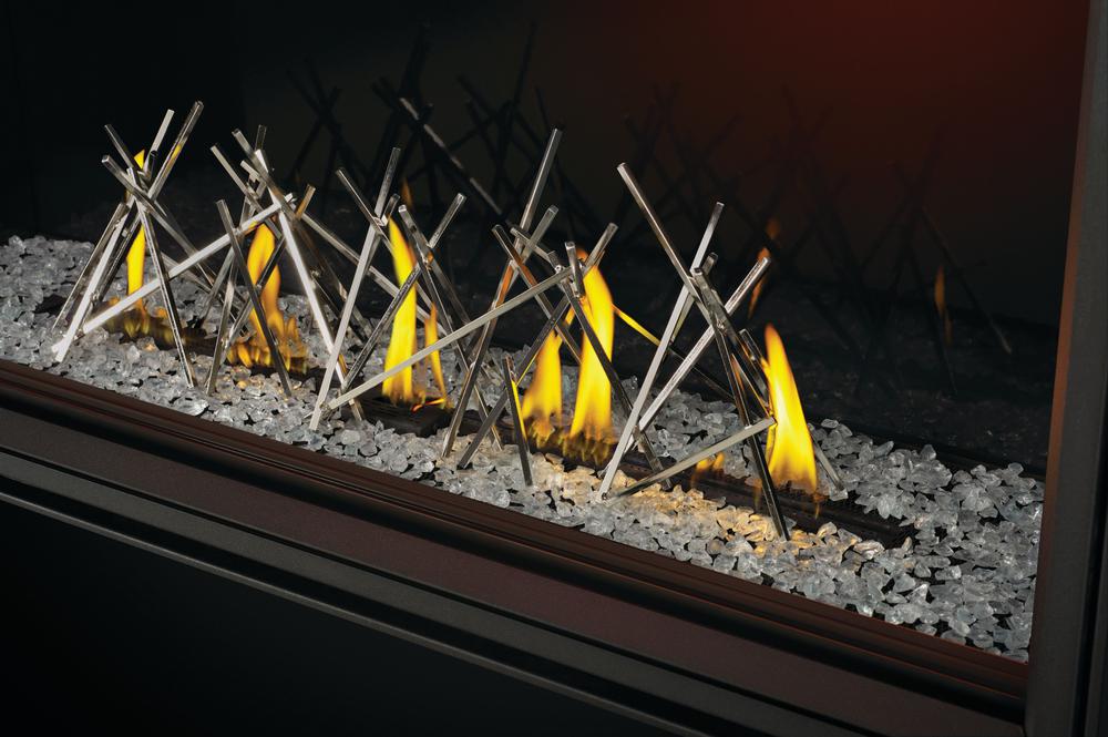 Napoleon LDNS Nickel Plated Nickel Stix Designer Fire Art | LDNS