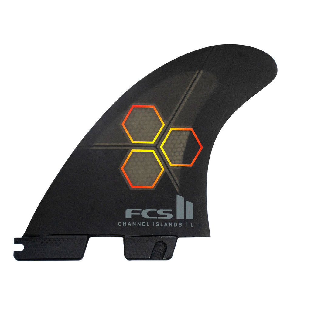 FCS II CI PC Tri/Quad Fin Set-Black/Flame — REAL Watersports