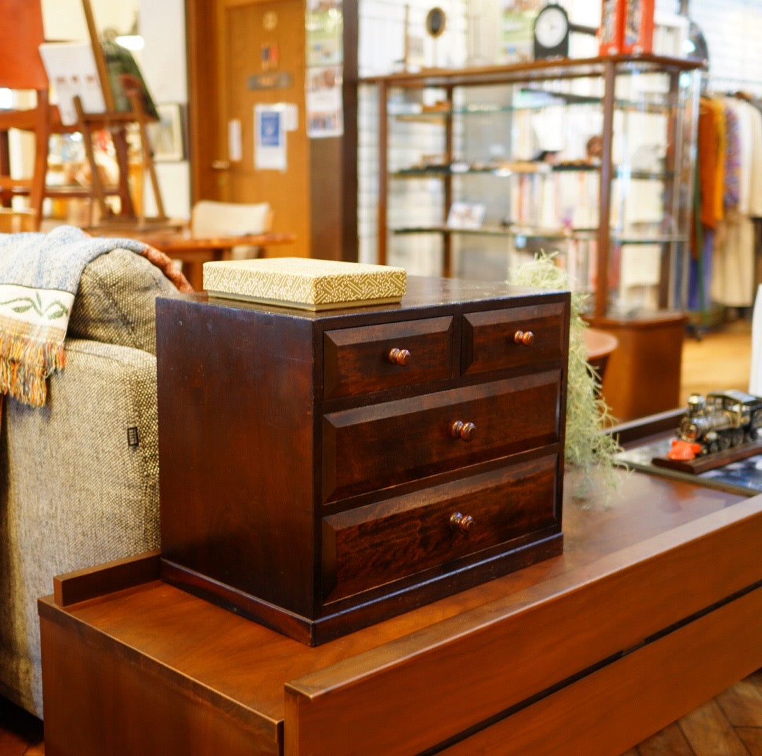 松本民芸家具 凸面小抽出 中古 収納棚 キャビネット 古民家 和風 松民