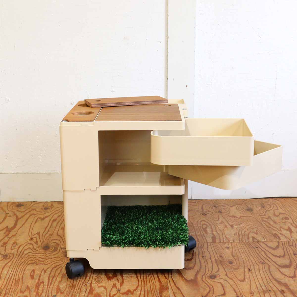 B-LINE ボビーワゴン 2段2トレイ ベージュ 日本限定 カラー オプション