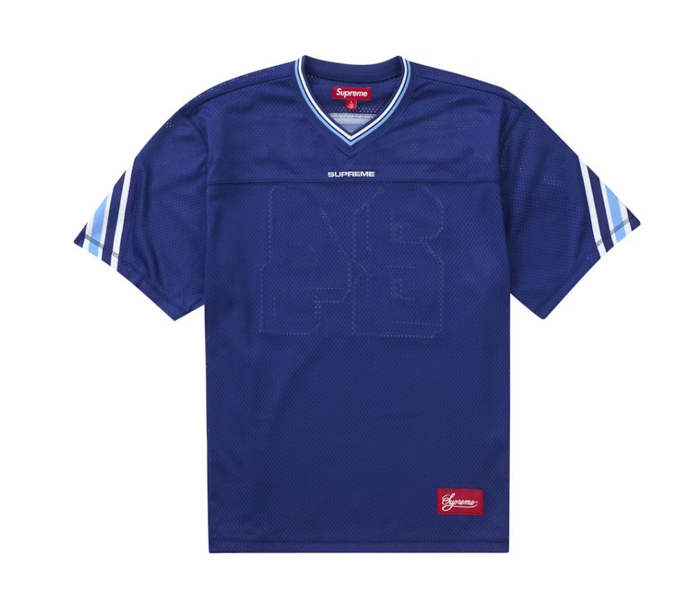 Supreme Jacquard Rib Football Jersey Blue – RIF LA