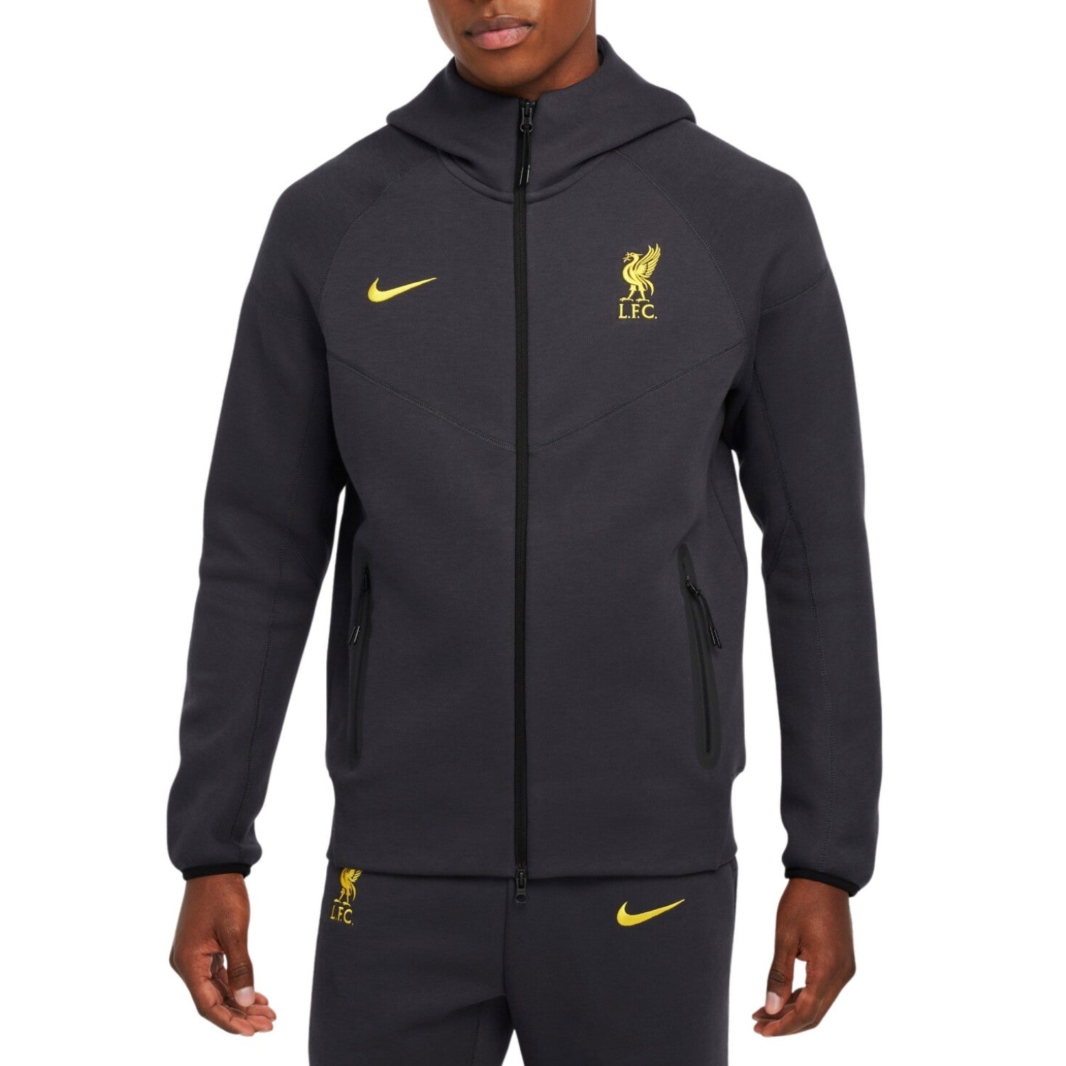 Liverpool Tech Fleece presentation tracksuit 2024/25 dark grey
