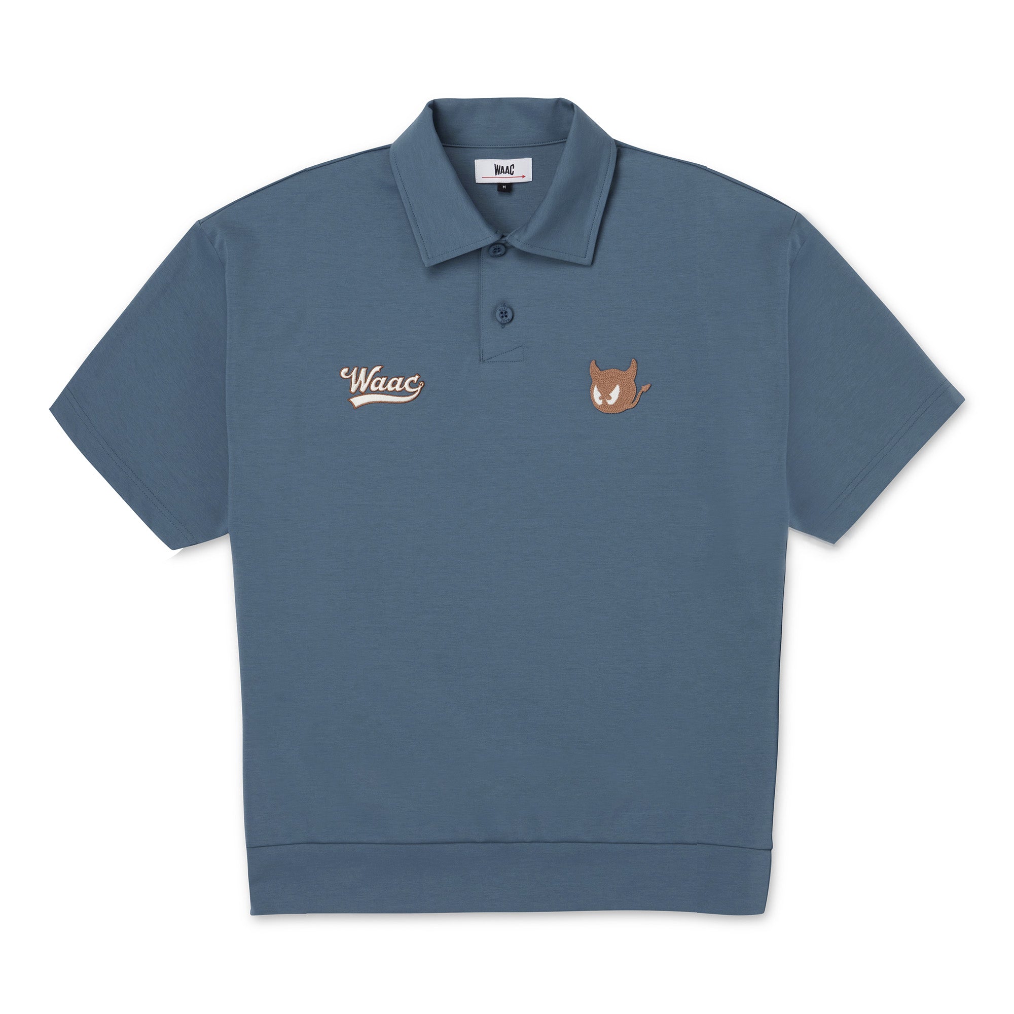 MEN ライトストレッチポンチポロシャツ ブルー