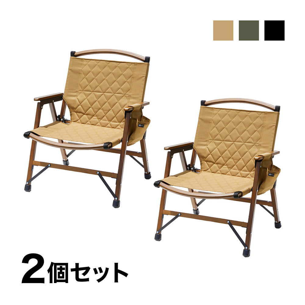 WAQ Folding Wood Chair ウッドチェア アウトドア用ウッドチェア【一年