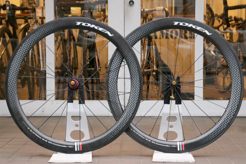 トーケン TOKEN T55 カーボン チューブラー ホイールセット シマノ 11S