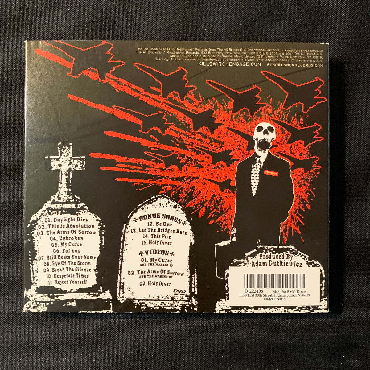 CD Killswitch Engage 'As Daylight Dies' Special Edition (2007