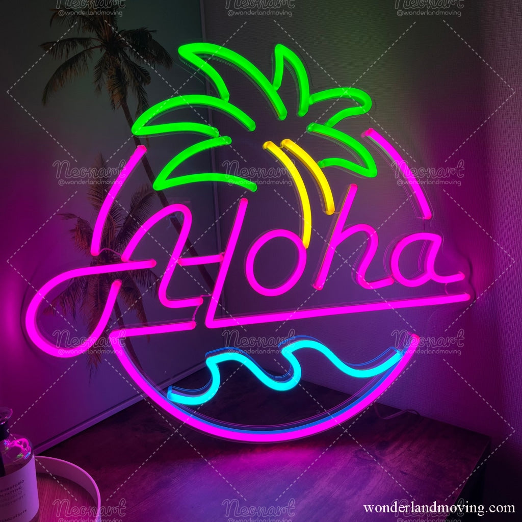 Alohaハワイ風ネオン看板 – wonderlandmoving