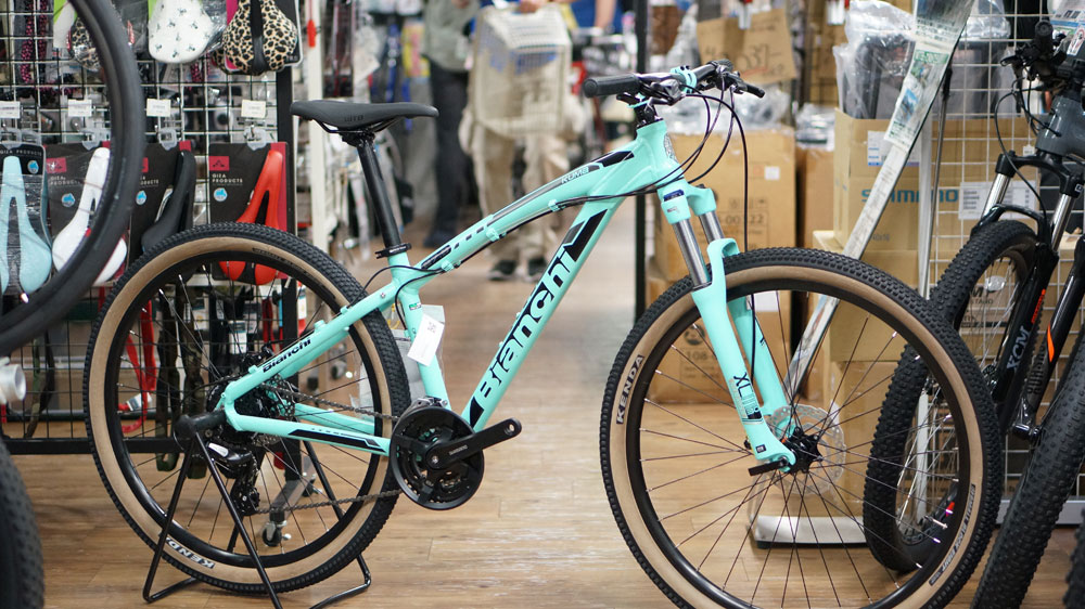 みどりの日】入門用にピッタリなビアンキMTB、在庫あります