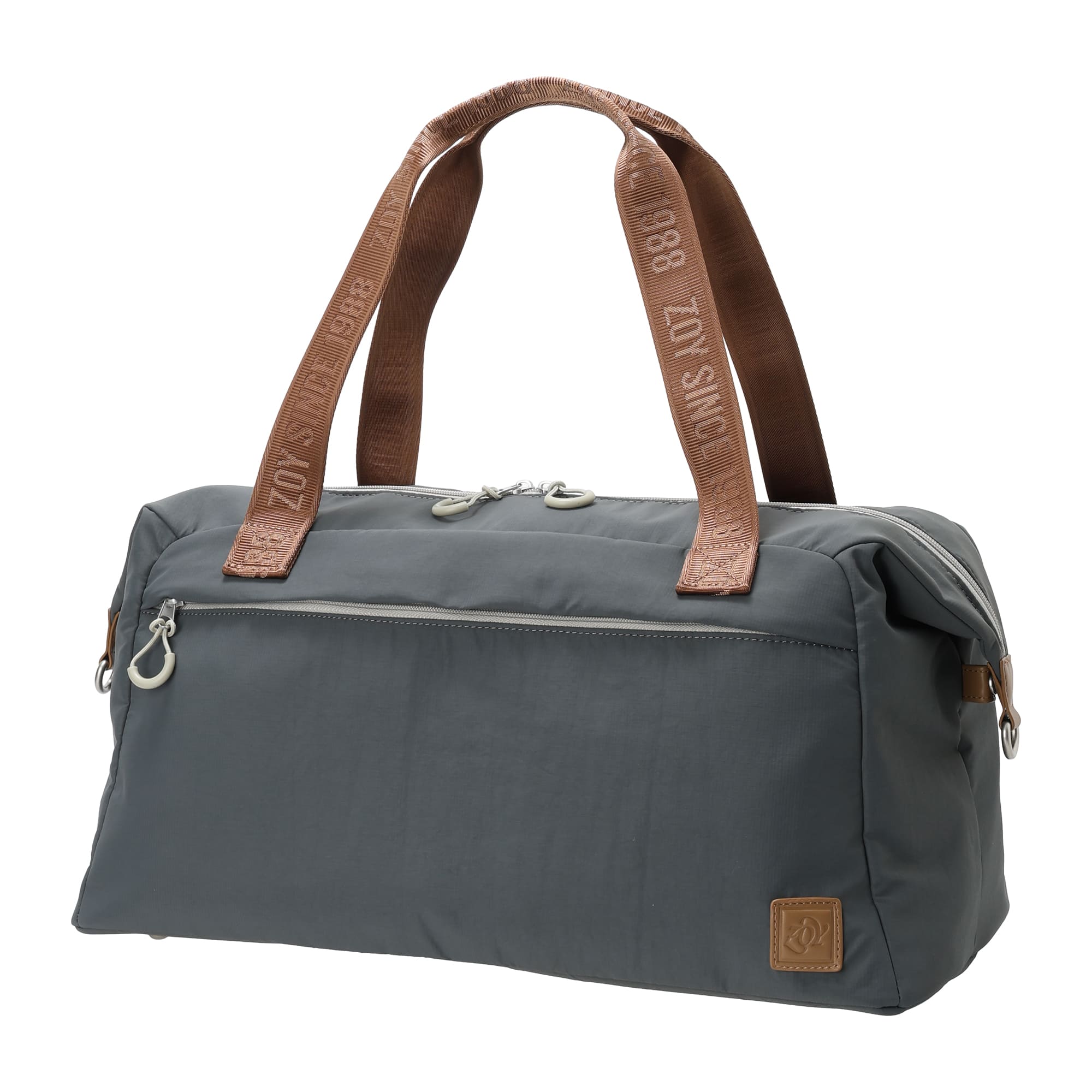 UNISEX ボストンバッグ チャコール