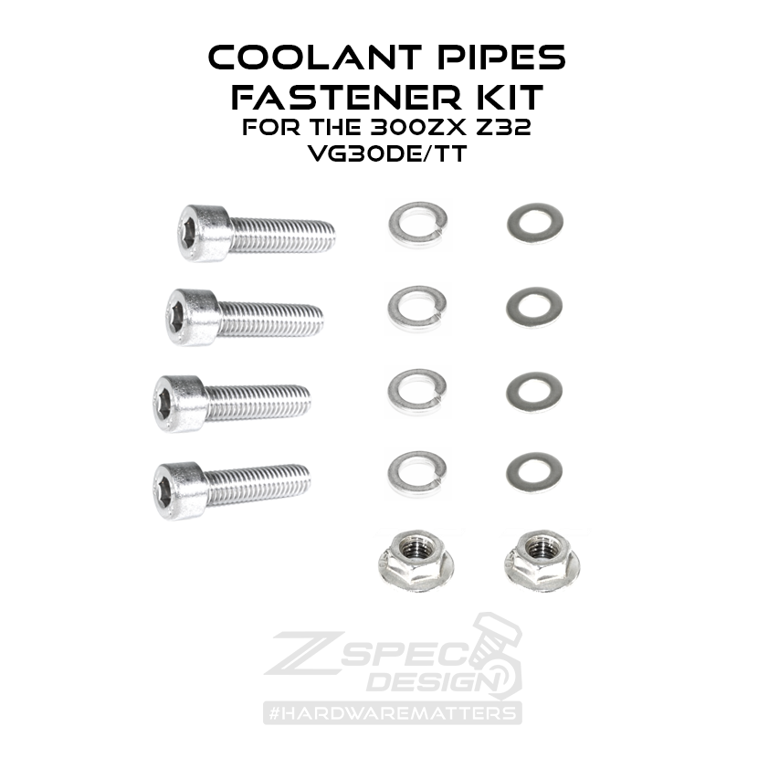 ZSPEC Coolant Pipes Dress Up Bolts® Fastener Kit for Nissan 300zx Z32,
