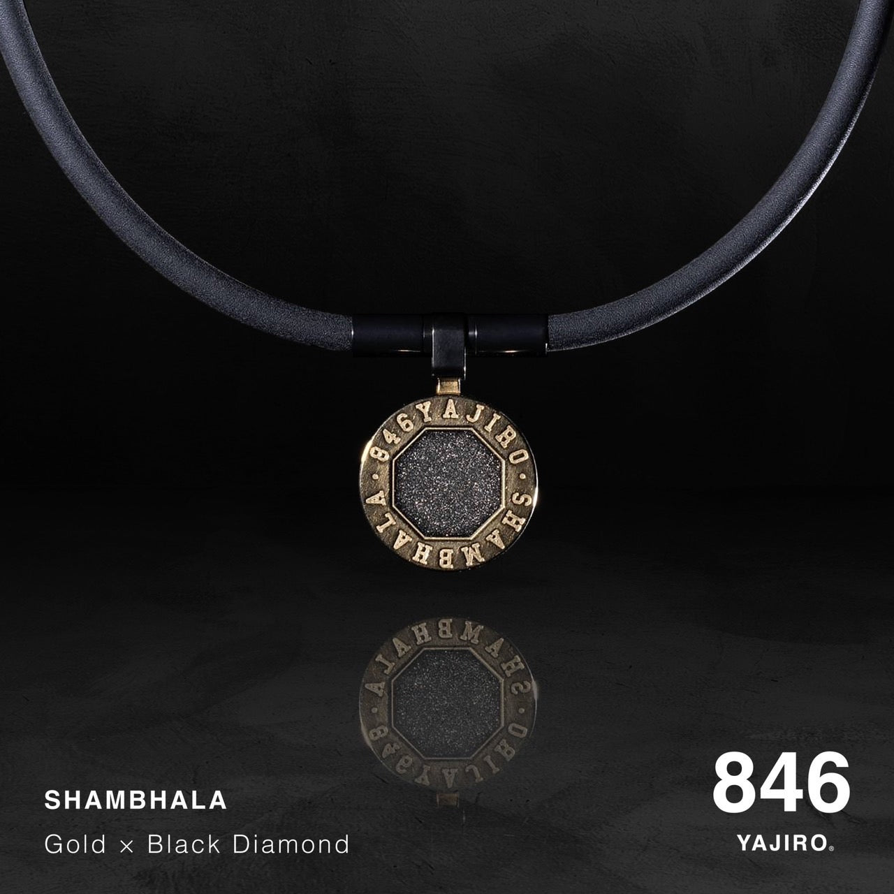 スポーツネックレス〕 NEW SHAMBHALA Necklace 【Gold×Black Diamond