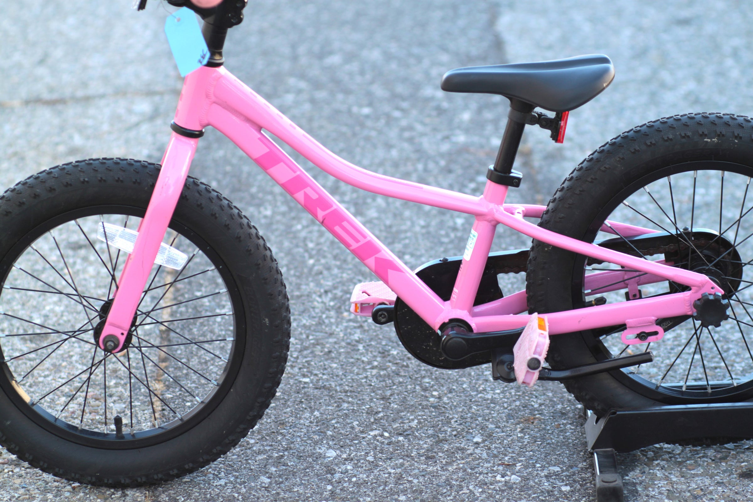 Trek Precaliber 16 Kid's Bike with 16” Wheels, Wide Tires pink