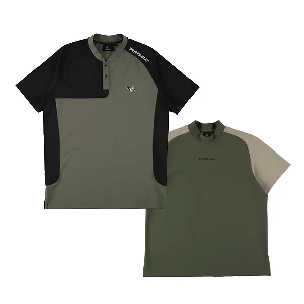 メンズゴルフ ポロシャツ モックネック | 1PIU1UGUALE3 GOLF(ウノピゥ