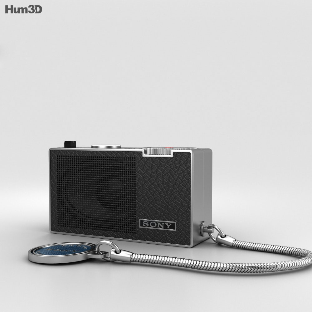 Sony ICR-100 Radio 3D model - Download Audio Devices on 3DModels.org