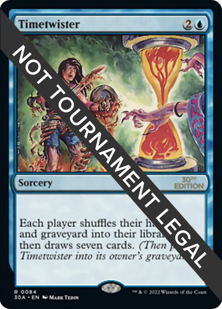 MTG Timetwister psa10 30th Anniversary