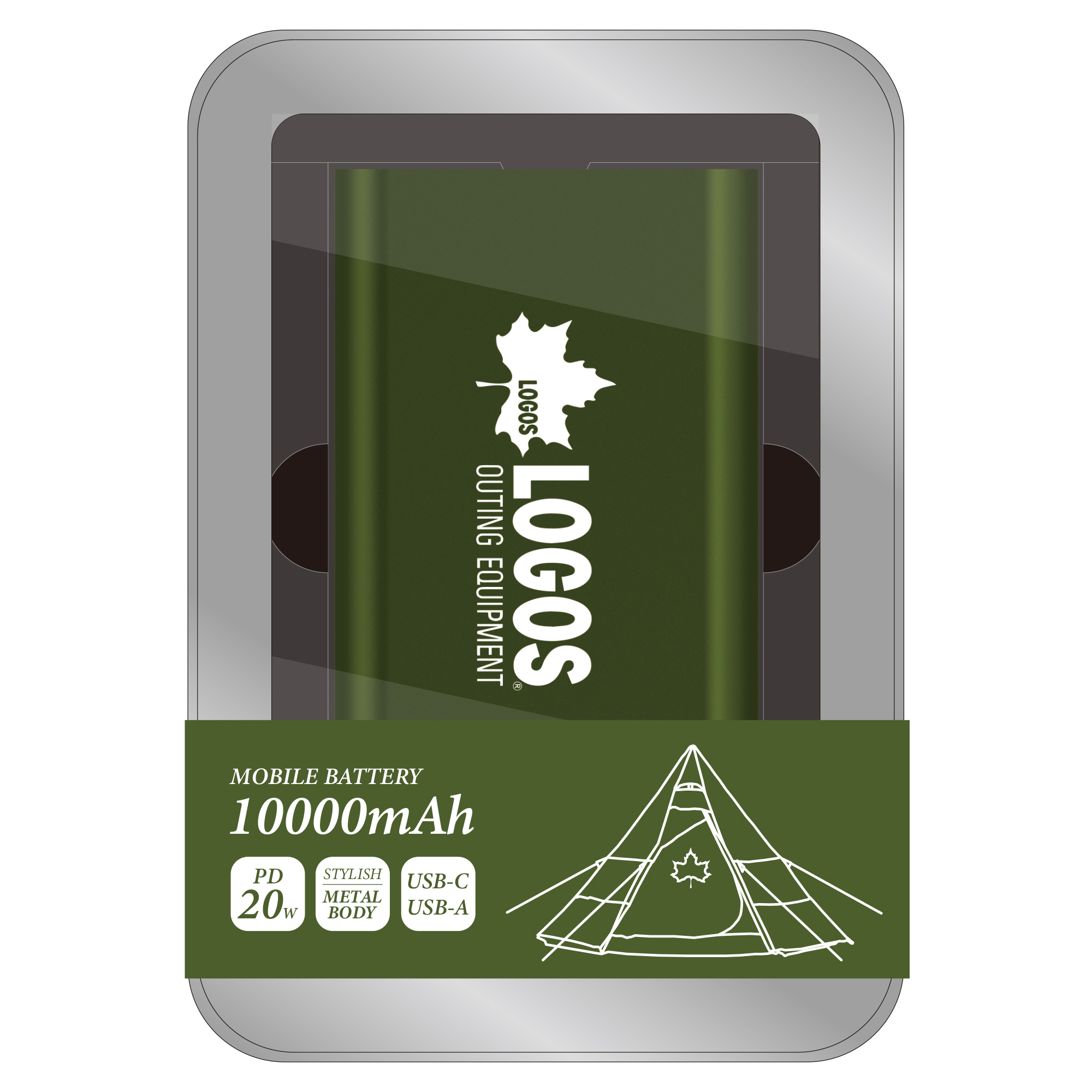 LOGOS PD20Wモバイルバッテリー10000 モスグリーン – 多摩電子工業