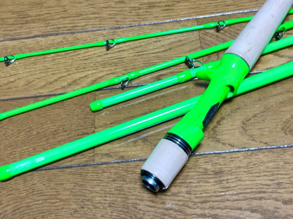 パックロッド探訪、ブラックレーベルトラベルネオンリミテッドフロッグ