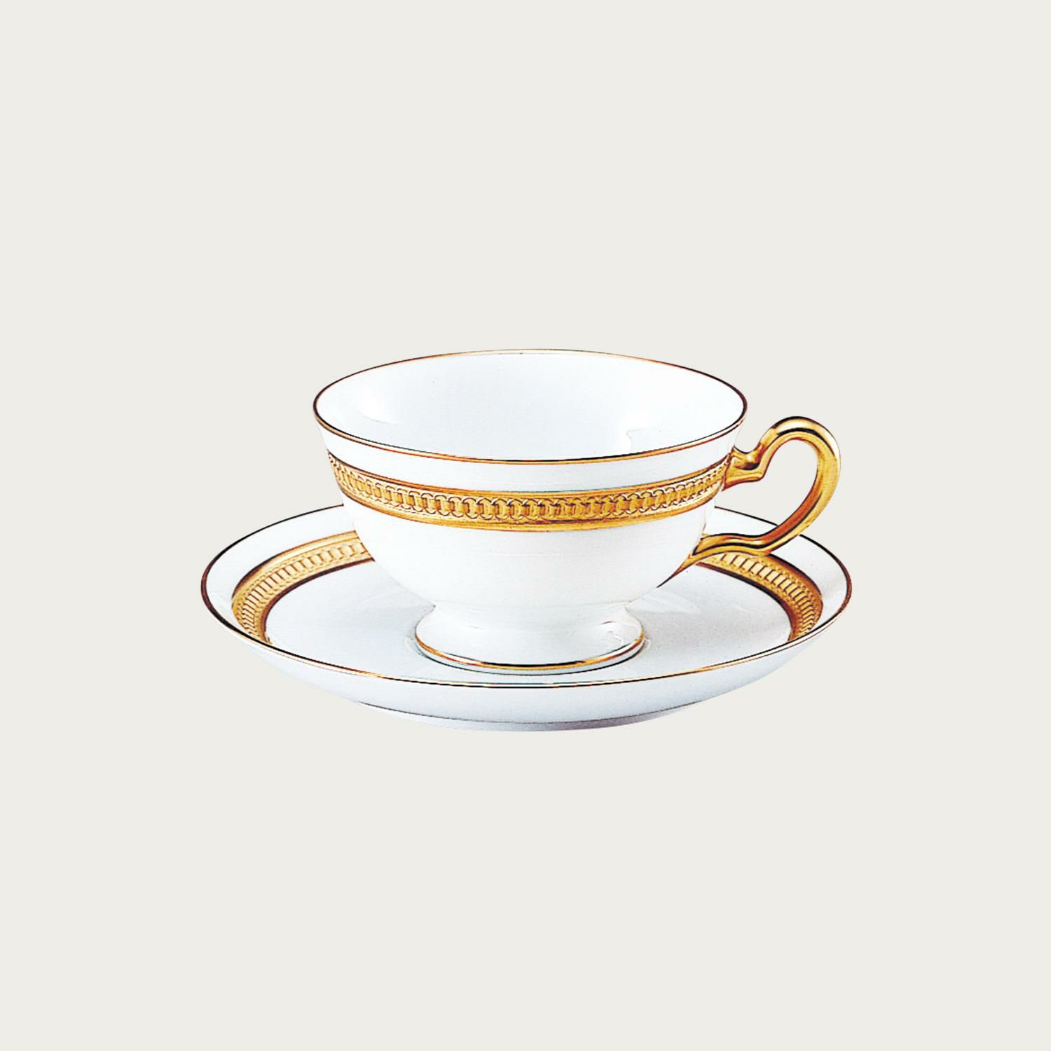 大倉陶園］片葉金蝕 ティー・コーヒー碗皿 | ノリタケ食器公式